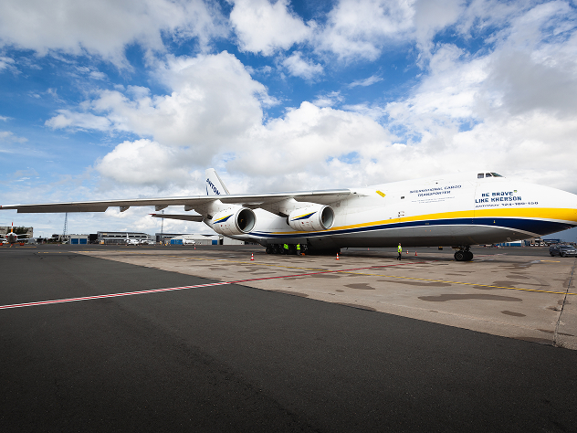 Kuehne+Nagel ja Antonov Airlines toteuttivat yhteistyössä ANDRITZin erikoiskuljetuksen Tallinnasta Chileen